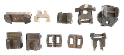 Lot 745 - Collection of German style telescope claw mounts.