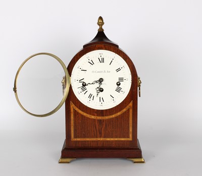 Lot 174 - A Reproduction Mahogany Chiming and Striking Mantel Clock in the Regency Style