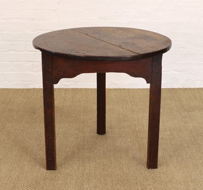 Lot 248 - A George III Provincial Oak Cricket Table