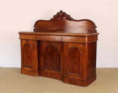 Lot 238 - A Victorian Mahogany Inverse Breakfront Sideboard