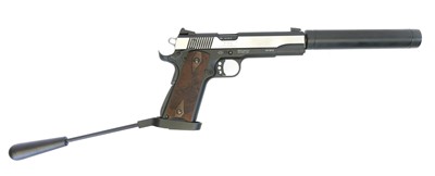 Lot 244 - GSG 1911 .22 long barrelled pistol, serial...