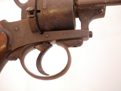 Lot 17 - Belgian 9mm pinfire revolver, serial number...