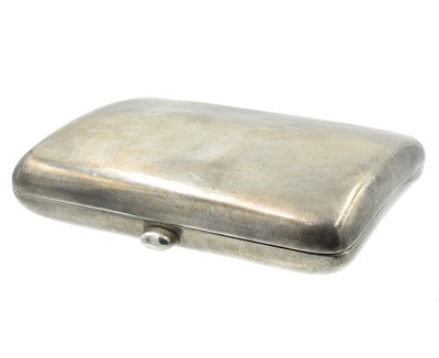 Lot 177 - A Silver cigarette case, Circa 1899