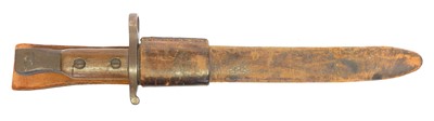 Lot 190 - Ross 1907 patent bayonet and scabbard, the...
