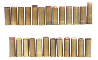 Lot 558 - Twenty five brass ejector collectors' shotgun...