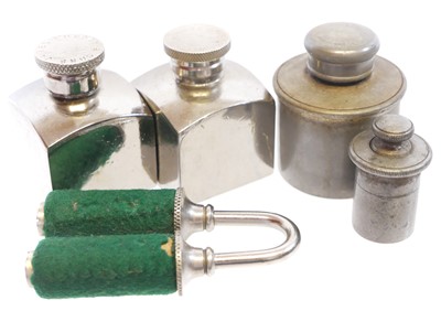 Lot 85 - Purdey Square oil bottles with barrel Keeper...