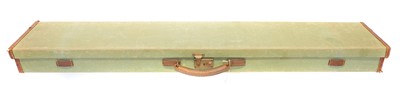 Lot 429 - Full length rifle green canvas case, with...