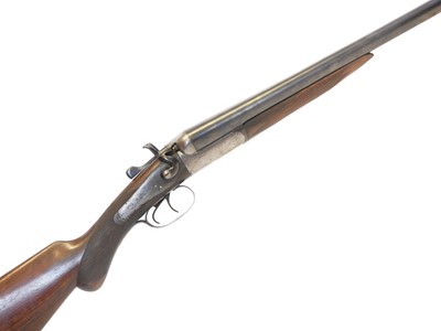 Lot 407 - T.Wild 12 bore side by side hammer gun, serial...