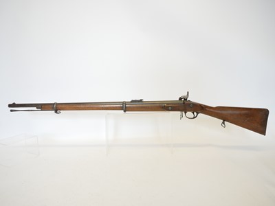Lot 34 - Lancaster Patent percussion oval bore .600...
