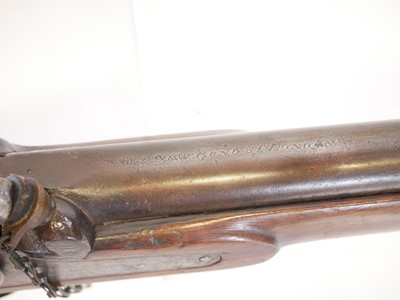 Lot 34 - Lancaster Patent percussion oval bore .600...