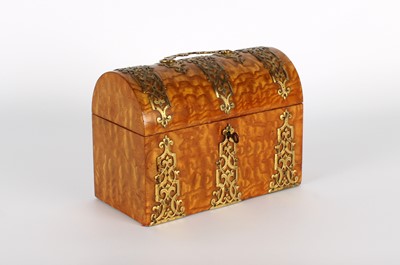 Lot 278 - A Victorian Gothic Revival Maple Stationery Box