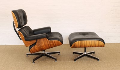 Lot 247 - Lounge Chair and Ottoman