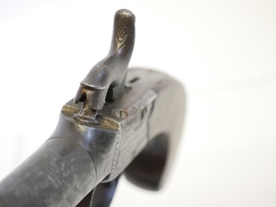 Lot 7 - Percussion box lock pistol, 1.5inch 50 bore...