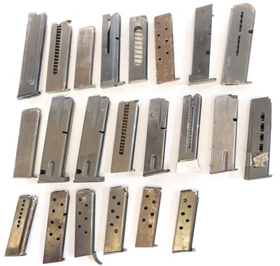 Lot 456 - Twenty-two mixed pistol magazines.