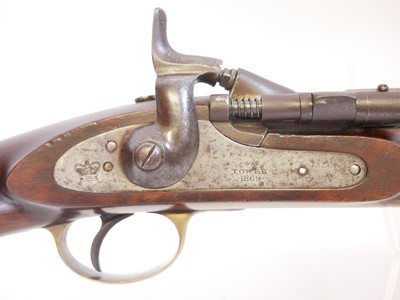 Lot 36 - Snider .577 Navy pattern two band rifle, 30...