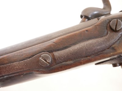 Lot 6 - M.1822 type percussion 18mm cavalry pistol,...