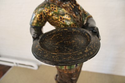 Lot 215 - A Rare Pair of 19th Century Venetian 'Blackamoor' Figures on Integral Stands