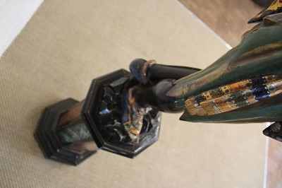 Lot 215 - A Rare Pair of 19th Century Venetian 'Blackamoor' Figures on Integral Stands