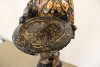 Lot 215 - A Rare Pair of 19th Century Venetian 'Blackamoor' Figures on Integral Stands