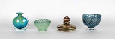 Lot 19 - "Peacock Feather" Bowl by Bertil Vallien for Boda