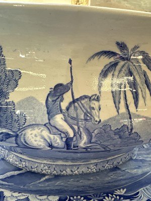 Lot 107 - A Large "Hunting a Buffalo" Soup Tureen, Ladle and Stand by Spode