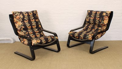 Lot 278 - Pair of Mid-Century Cantilever Lounge Chairs