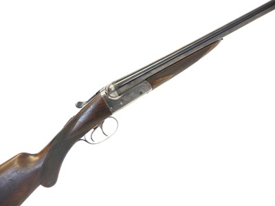 Lot 629 - BSA Model Deluxe 12 bore side by side shotgun,...