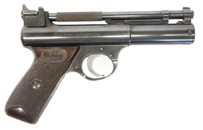 Lot 200 - Webley Senior .22 air pistol, with cylinder...