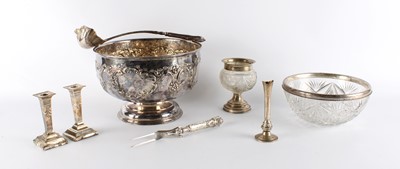 Lot 40 - A Group of Silver and Silver Mounted Items