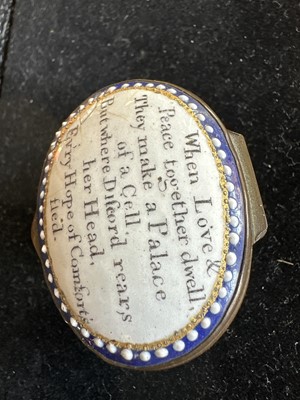 Lot 101 - Two 19th Century Bilston-Type Enamel Patch Boxes