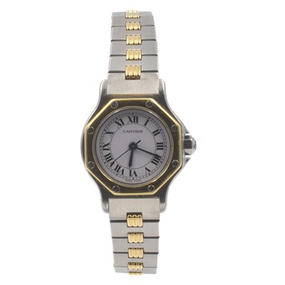 Lot 238 - A Cartier Santos Ronde ladies wristwatch
