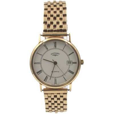 Lot 261 - Gentlemen's 9ct gold Rotary wristwatch