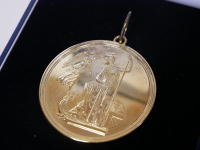 Lot 5 - Battle of Trafalgar Bicentenary gilded silver...