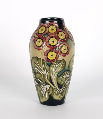 Lot 116 - A Collector's Club Trial "Auricula Garden" Vase by Moorcroft