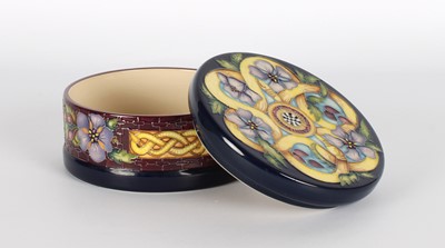 Lot 117 - A Trial "Staffordshire Hoard" Circular Box with Cover by Moorcroft