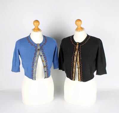 Lot 26 - Two Karen Millen Short Sleeve Cardigans.