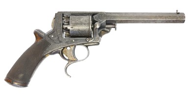 Lot 49 - Engraved .54 bore Tranter percussion revolver,...