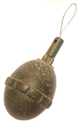 Lot 286 - Inert German WWI era egg grenade, moulded with...
