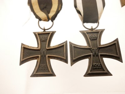 Lot 27 - Two German WWI Iron Crosses and a 1914-1918...