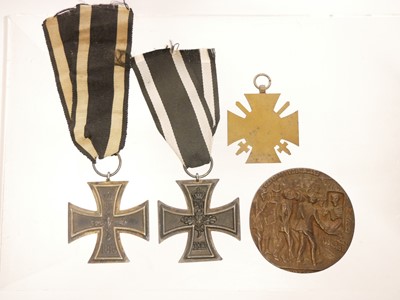 Lot 27 - Two German WWI Iron Crosses and a 1914-1918...
