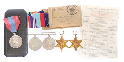 Lot 29 - WWII RAF Medal set for Godfrey. L Morgan, to...