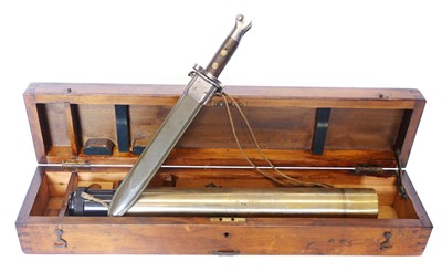 Lot 288 - X.S. Gunsighting Telescope in case, 8X serial...