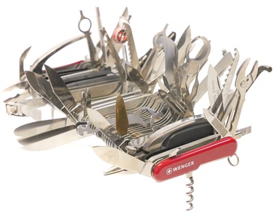 Lot 267 - Wenger Giant Swiss Army knife, with eighty...