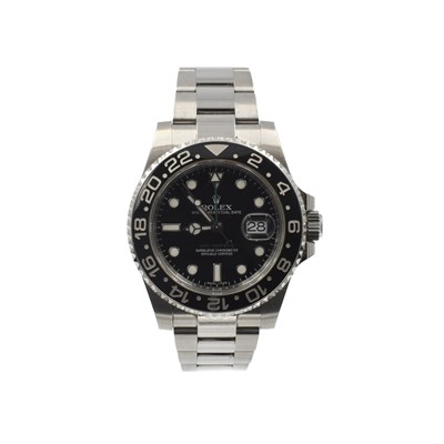 Lot 192 - A Rolex Oyster Perpetual Date GMT-Master II bracelet watch
