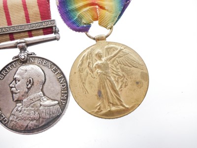 Lot 18 - George V Royal Naval General Service Medal and...
