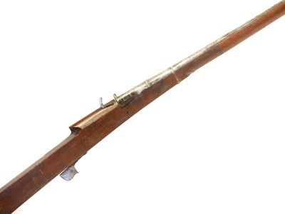 Lot 53 - Indian matchlock musket, approximately 28bore,...