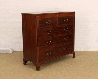 Lot 236 - A 19th Century Mahogany Chest of Five Drawers