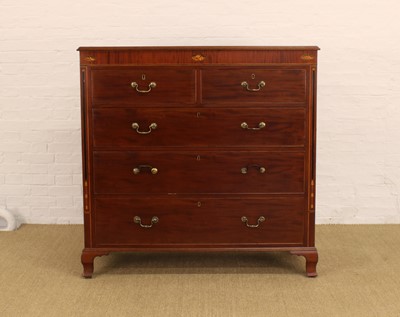 Lot 236 - A 19th Century Mahogany Chest of Five Drawers