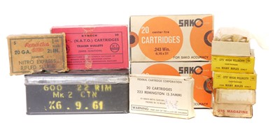 Lot 652 - Mixed lot of ammunition, to include 400 x ICI ....