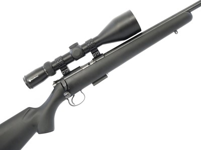 Lot 491 - CZ 455.17HMR bolt action rifle and moderator,...